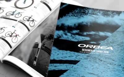 Offset-Druck eines Produktkatalogs – Orbea-Fahrräder