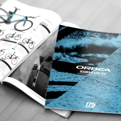 Offset printing of a product catalog – Orbea cycling
