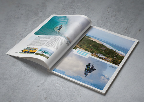 Offset printing of sports magazines – Surf