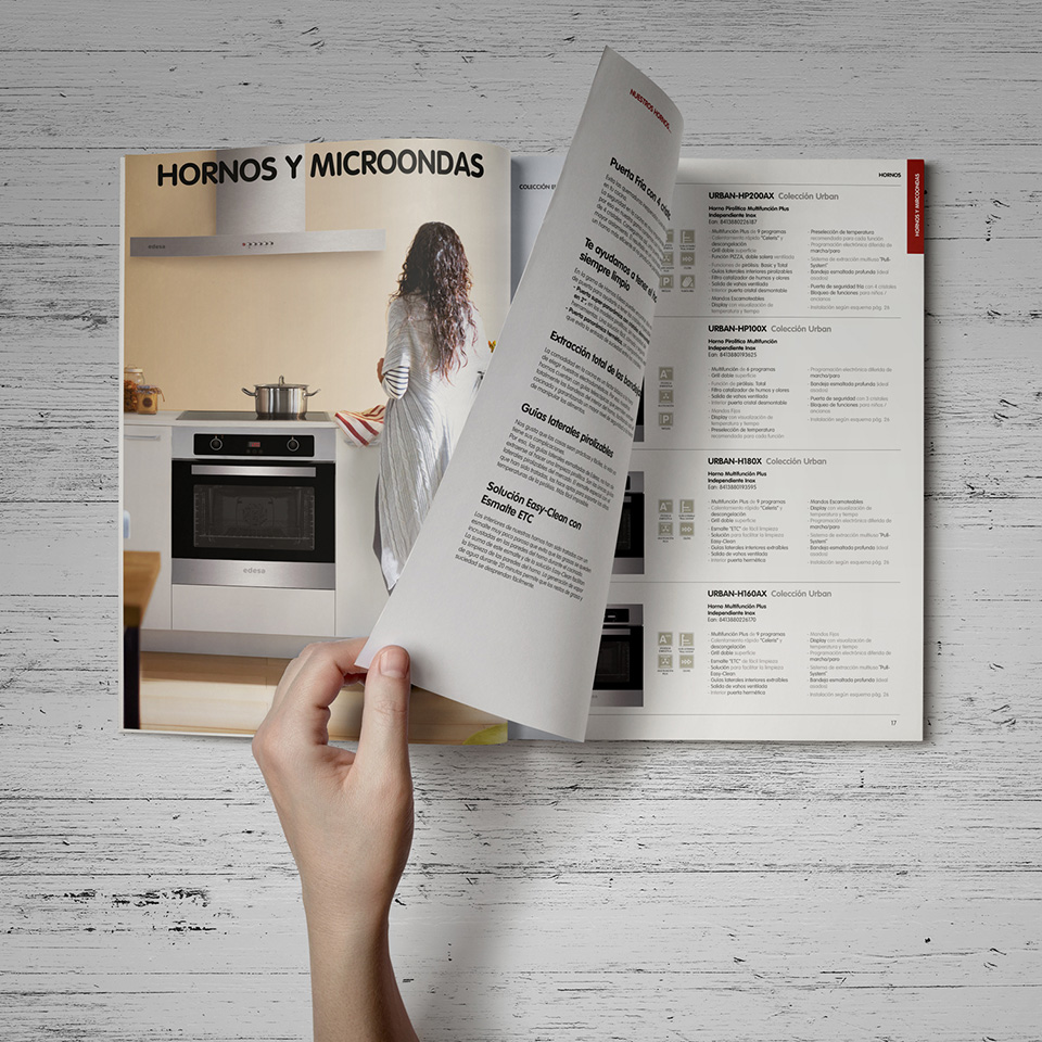 Impresión offset de catálogos de mobiliario de cocina