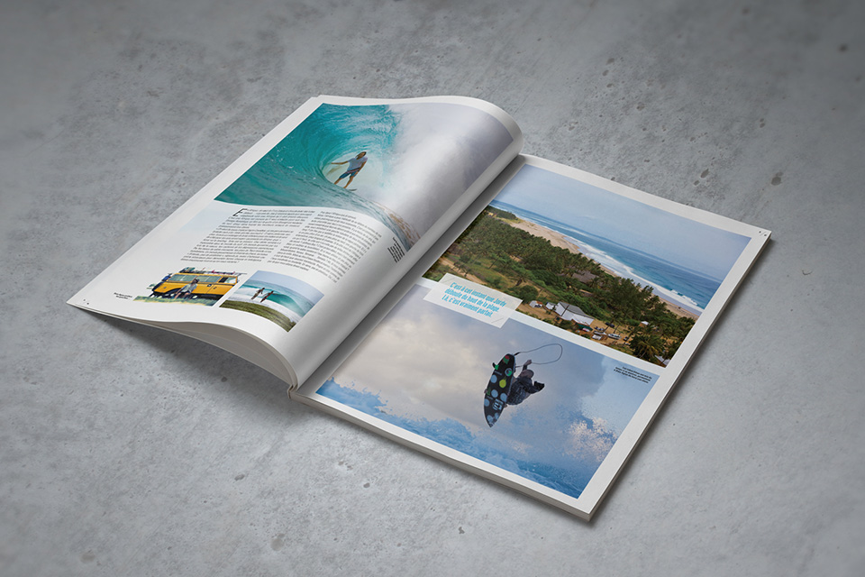 Impresión offset de revistas deportivas A4 - Surf